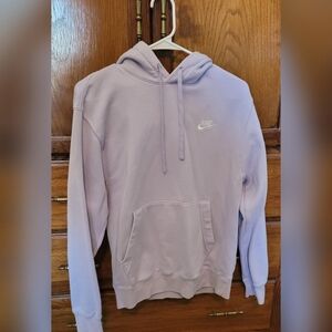 Nike Light Lavender Hoodie with White Swoosh Tag